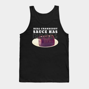 Thanksgiving Cranberry Sauce Ridges Tank Top